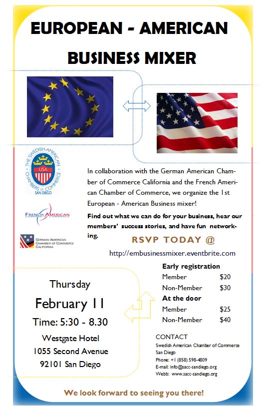 European-American Business Mixer! European-American Business Mixer!