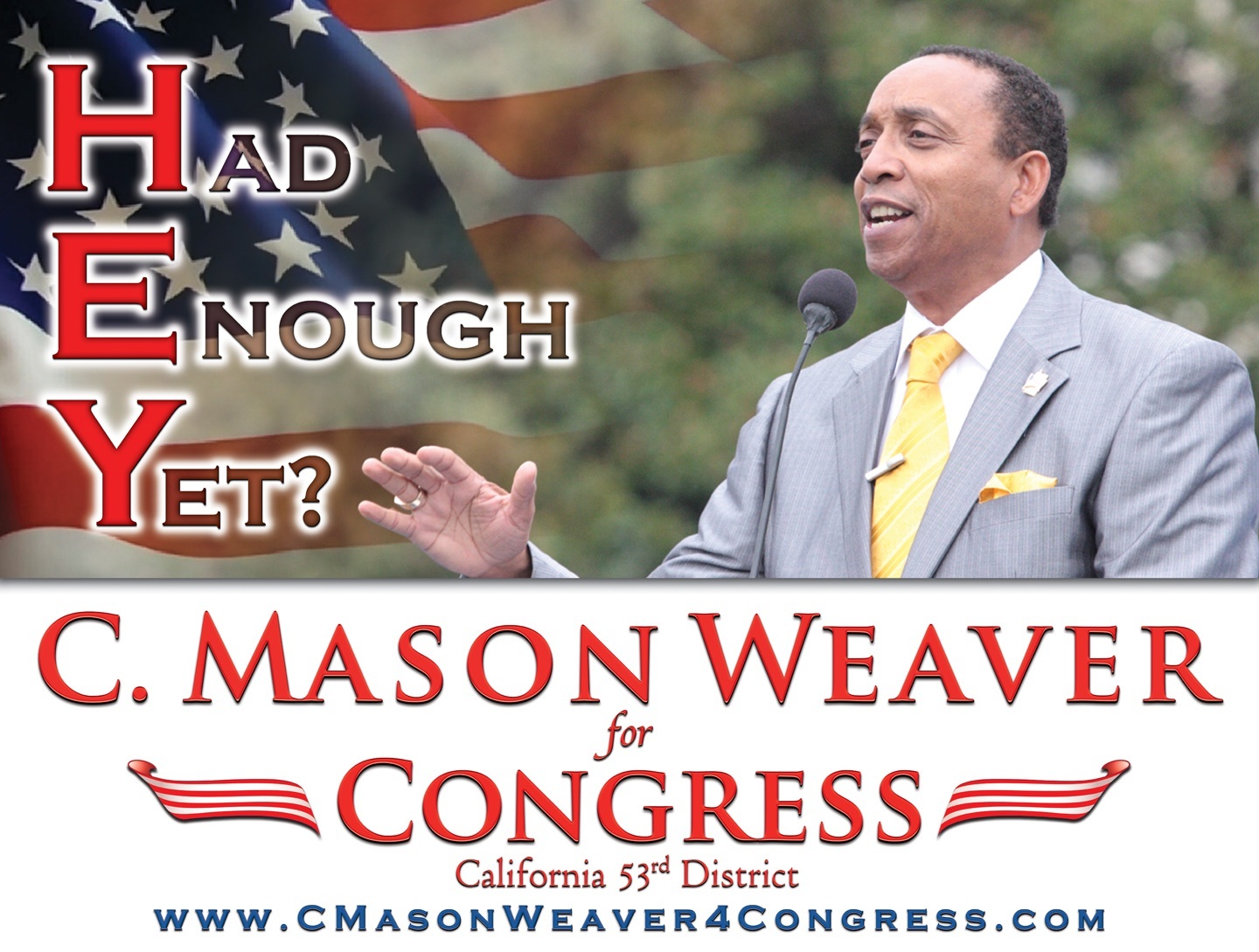 Mason Weaver for Congress Banner