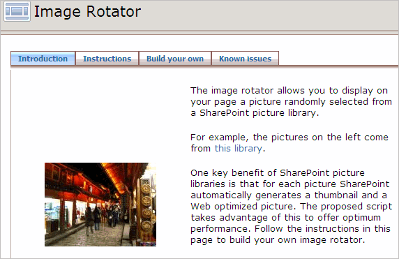 Christophe Humbert's Image Rotator
