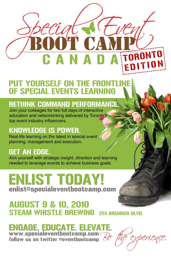 2010 Hosted at Steam Whistle Brewing Special Event Boot Camp | Toronto Edition