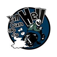 Y'all Can Go to Hell scooter rally