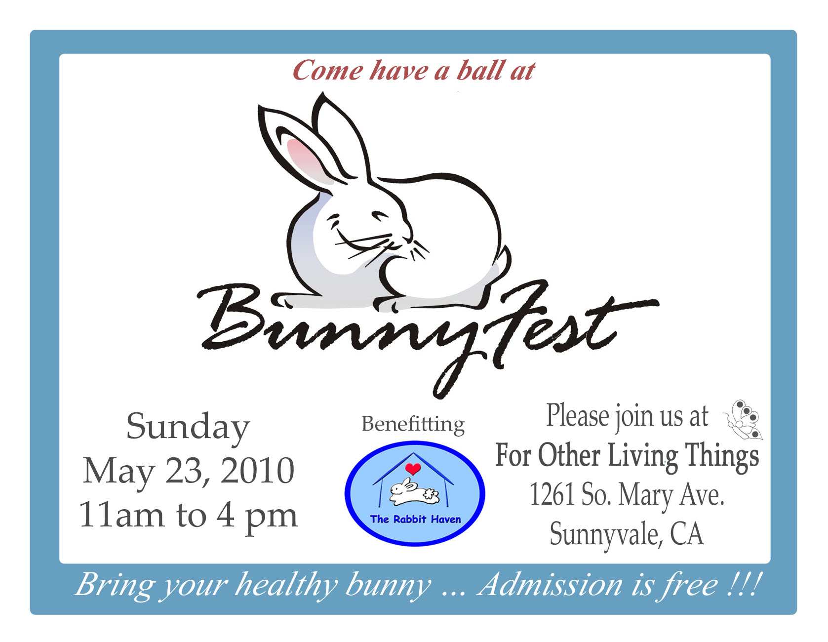 BunnyFest Postcard