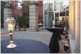 outdoor terrace cocktails/hords served here