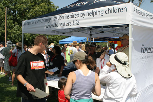 Post-Race Booth