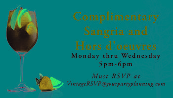 Free Sangria at Vintage Irving