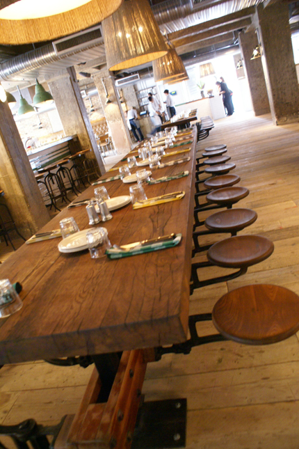 interior of Pizza East
