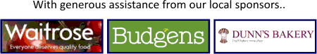 Sponsors: Waitrose, Budgens, Dunns Bakery