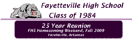 Fayetteville High School Class of 1984 |  Fayetteville, AR...