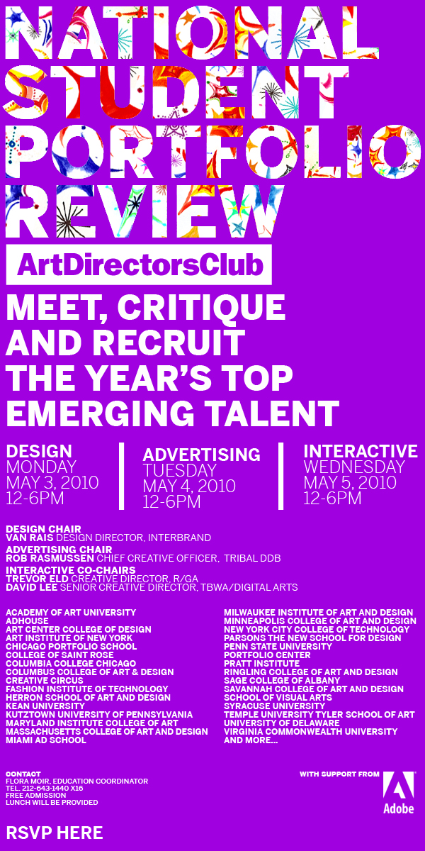 ADC National Student Portfolio Review Invitation