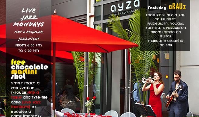 the best live jazz music in new york at ayza wine and chocolate bar the best live jazz music in new york at ayza wine and chocolate bar
