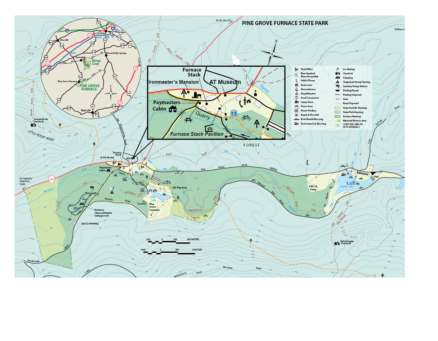 map with parking