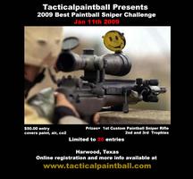 Tacticalpaintball's 2009 Best Paintball Sniper Challenge