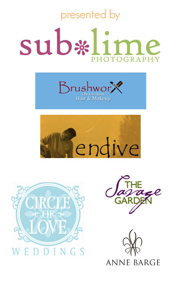 From Now to Wow Sponsors: Sublime Photography, Brushworx, Endive, Circle of Love Weddings, Savage Garden, Anne Barge