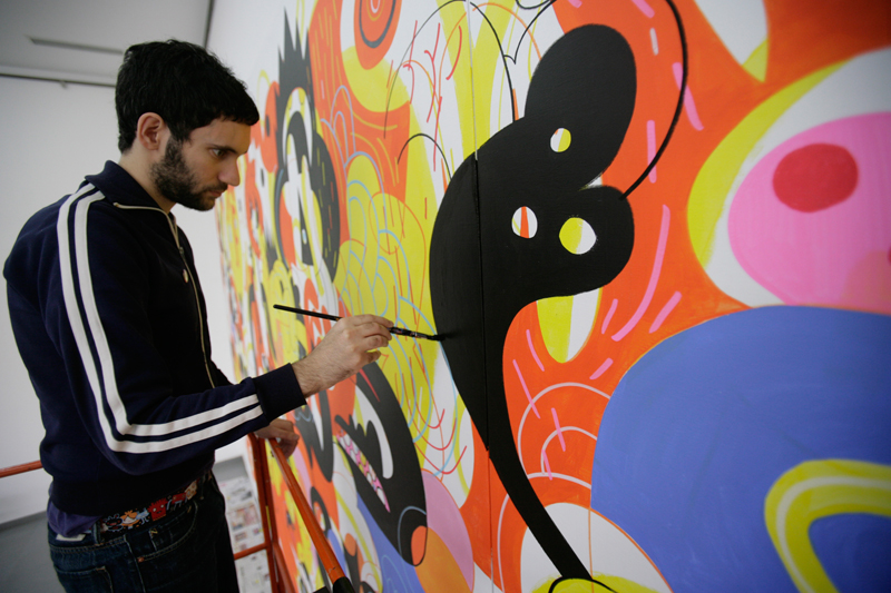 Jon Burgerman live painting