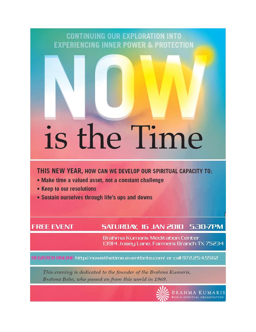Now is the Time
