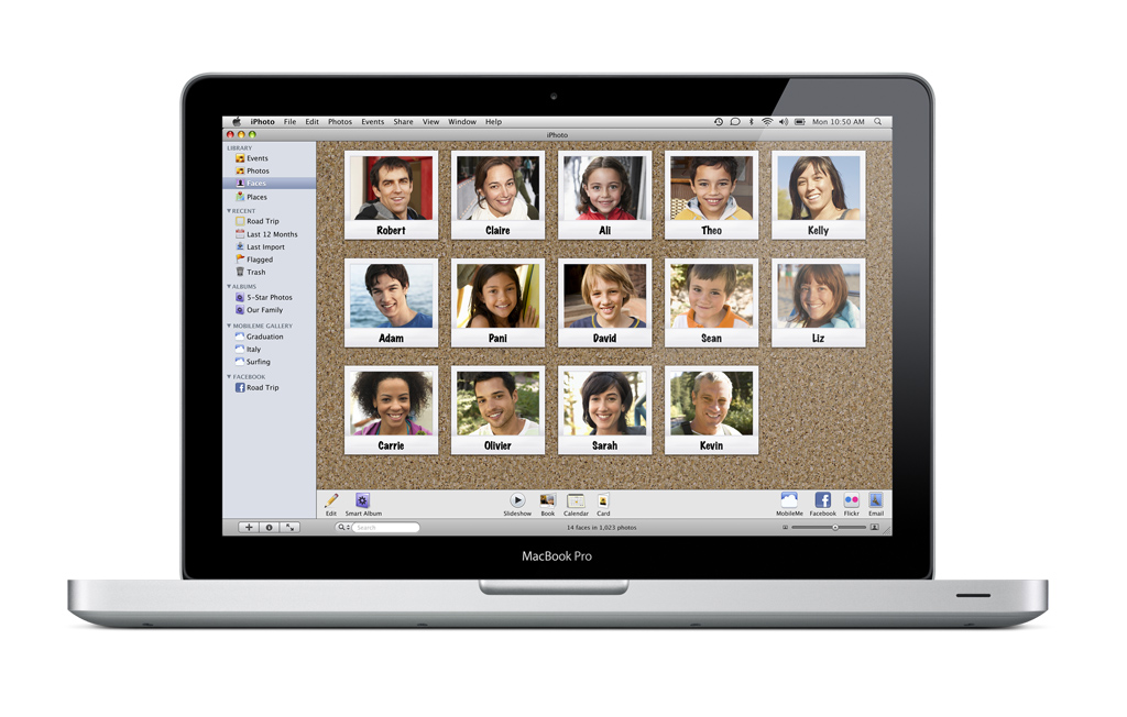 iPhoto screen