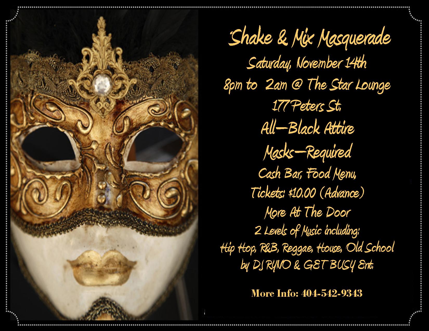 Shake & Mix Masquerade