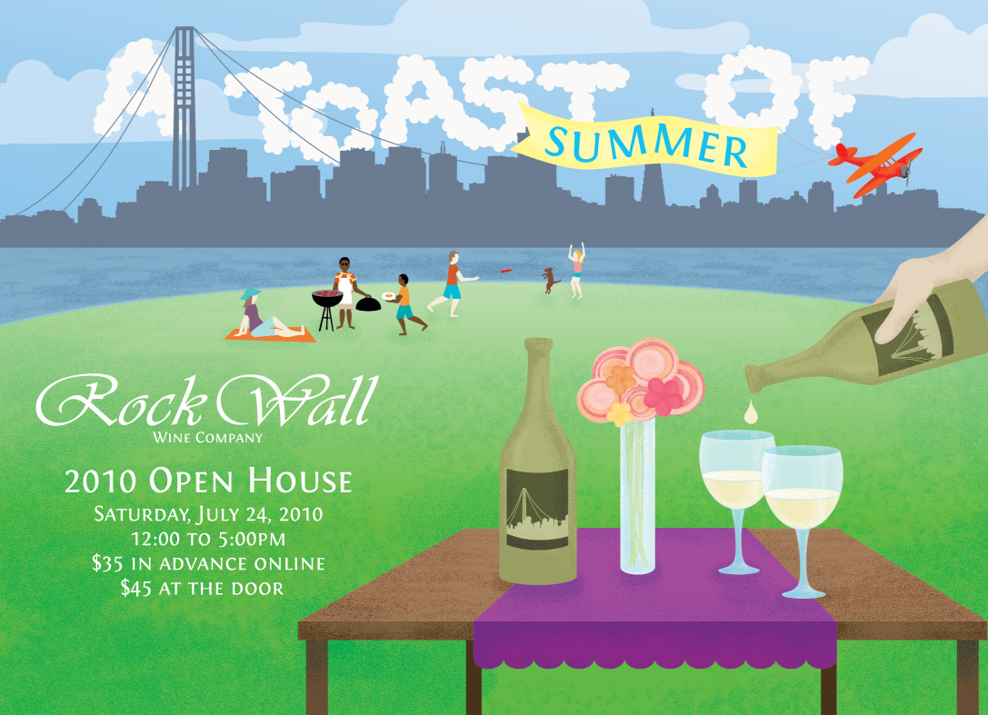 A Toast of Summer Post Card Front