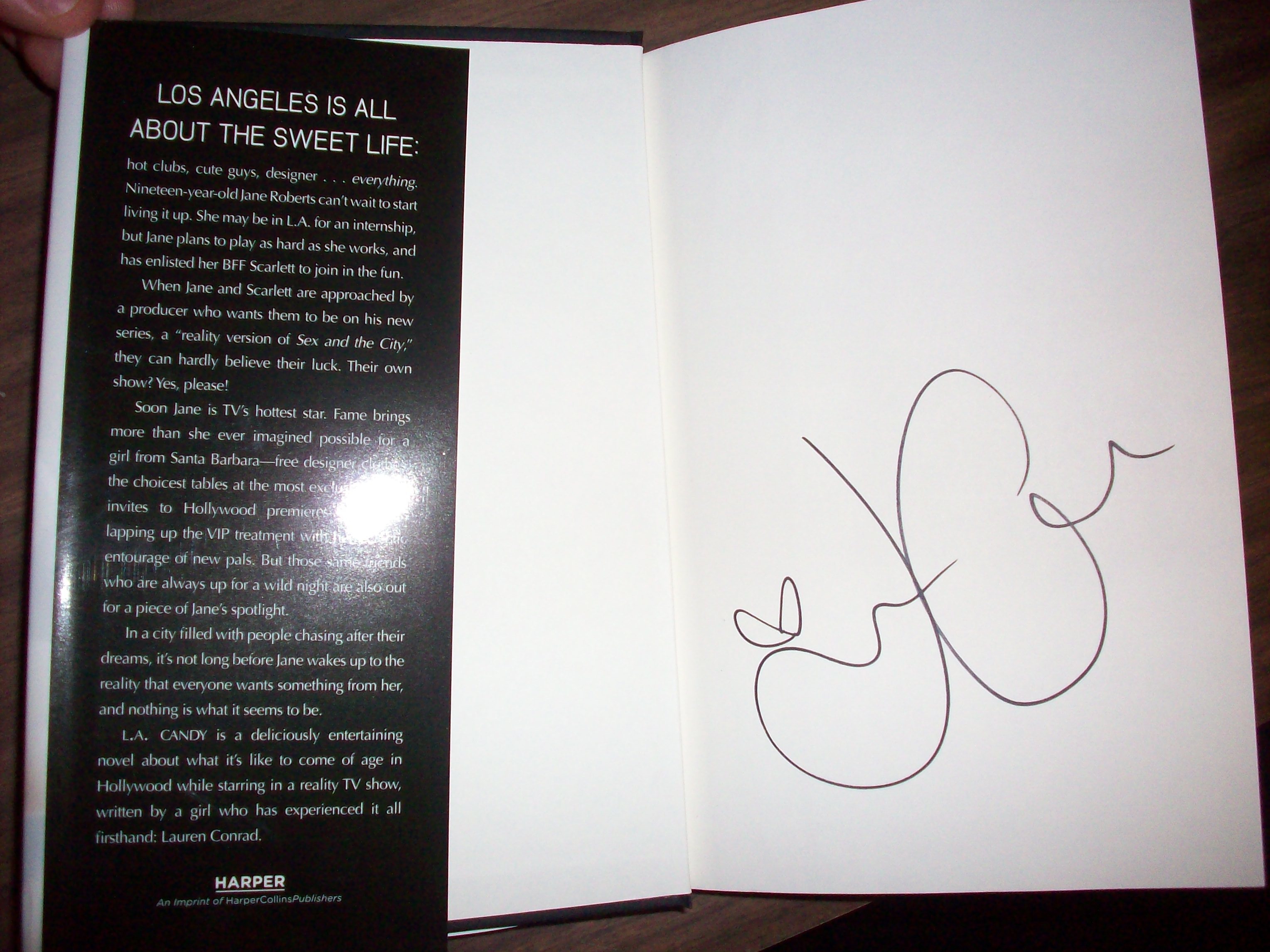 L.A. Candy autographed by Lauren Conrad