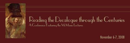 Reading the Decalogue Through the Centuries: A Conference...