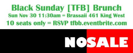 Black Sunday [Toronto Fashion Bloggers] Brunch