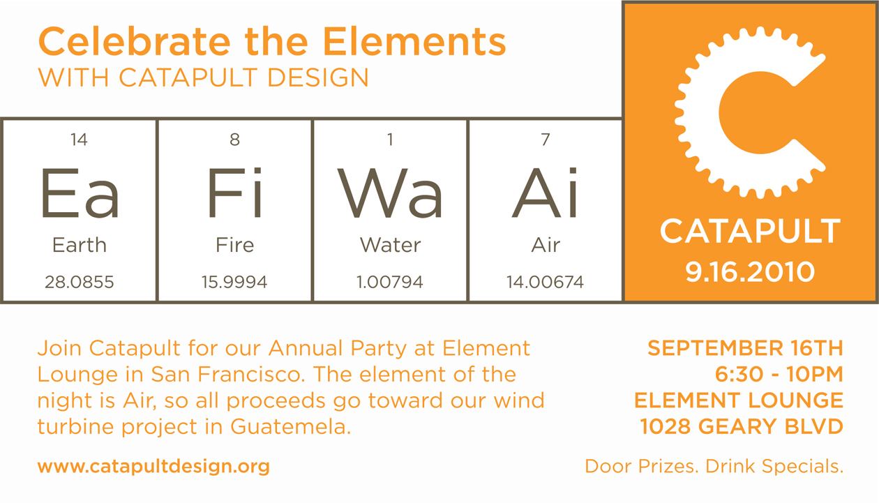 Celebrate the Elements invitation Celebrate the Elements with Catapult Design