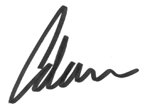 Adam May signature