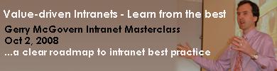 Value-driven Intranets: Learn from the best.