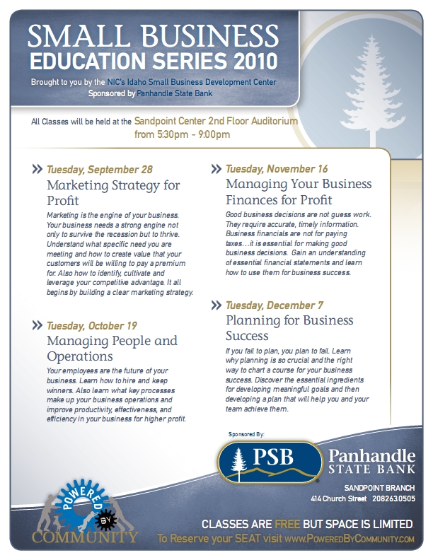 Small Business Series Flyer