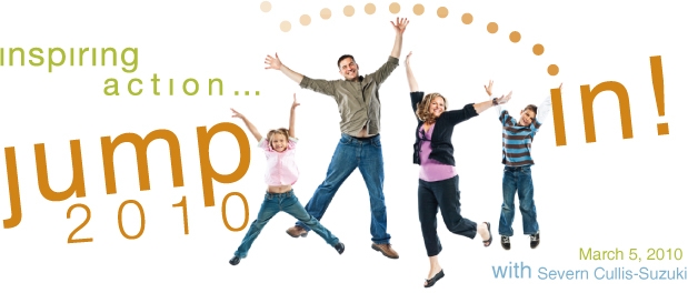 family jump in