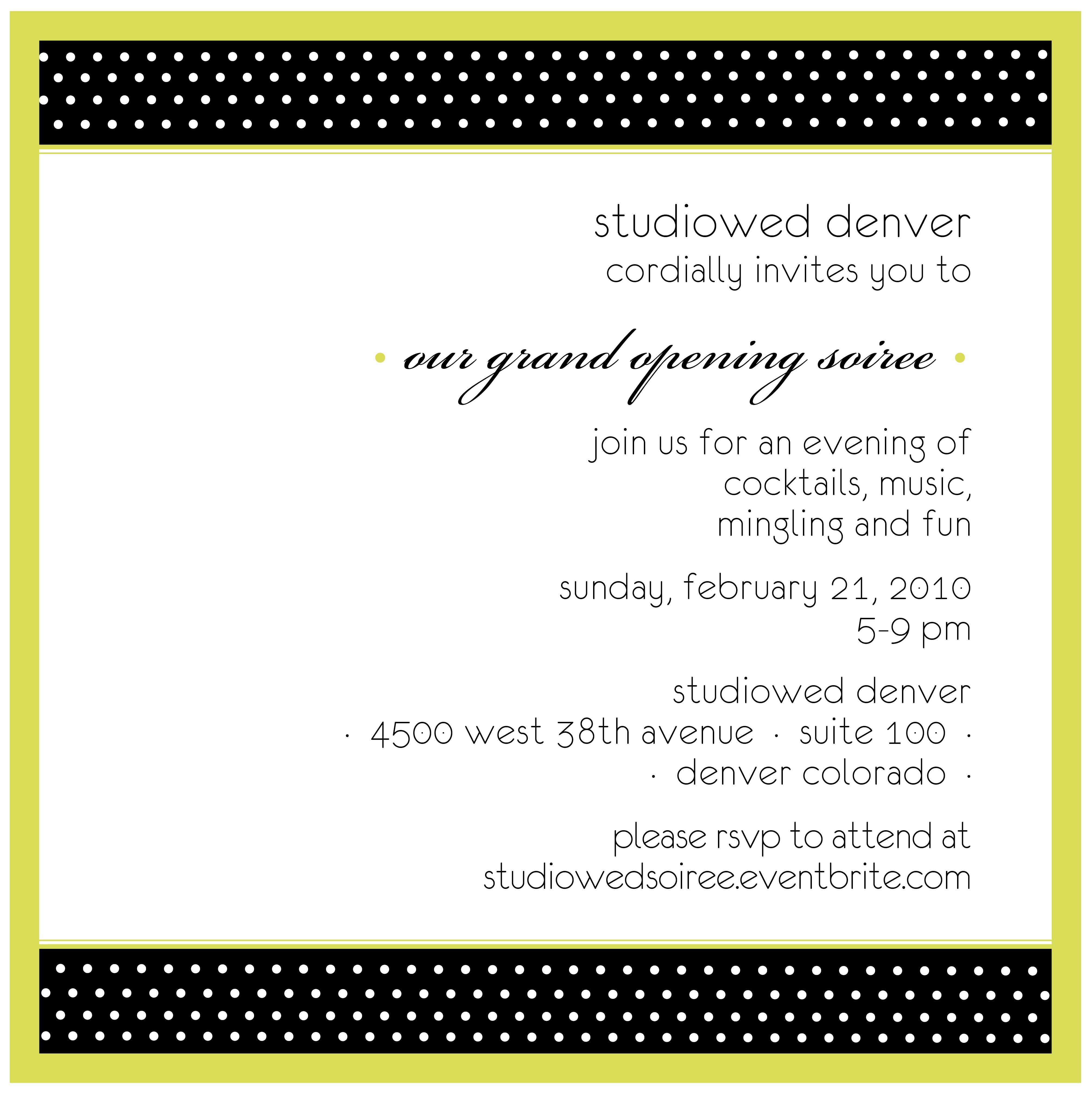 StudioWed Invitation
