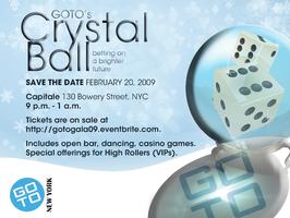 GOTO's CRYSTAL BALL:   the 2009 Winter Gala & Casino Night...
