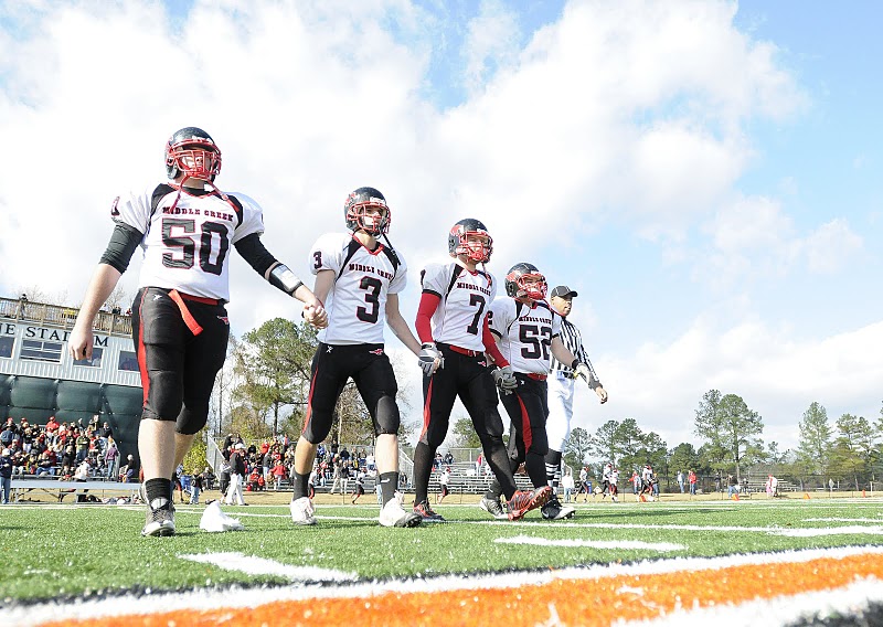 Middle Creek High Schools Team Captain before the State Semifinals