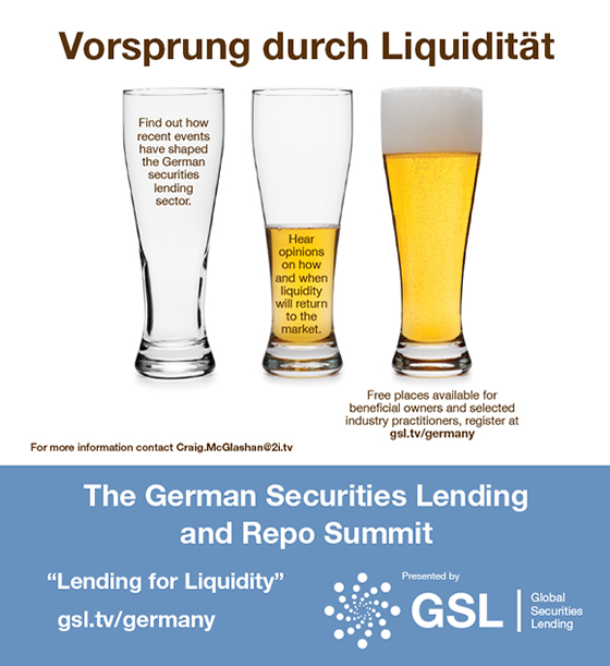 GSL German Securities Lending and Repo Summit Advert
