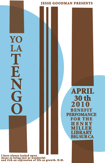 Yo La Tengo in Big Sur Yo La Tengo Poster