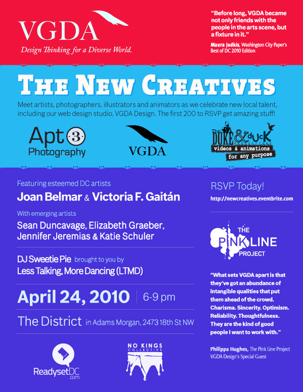 VGDA Design presents The New Creatives