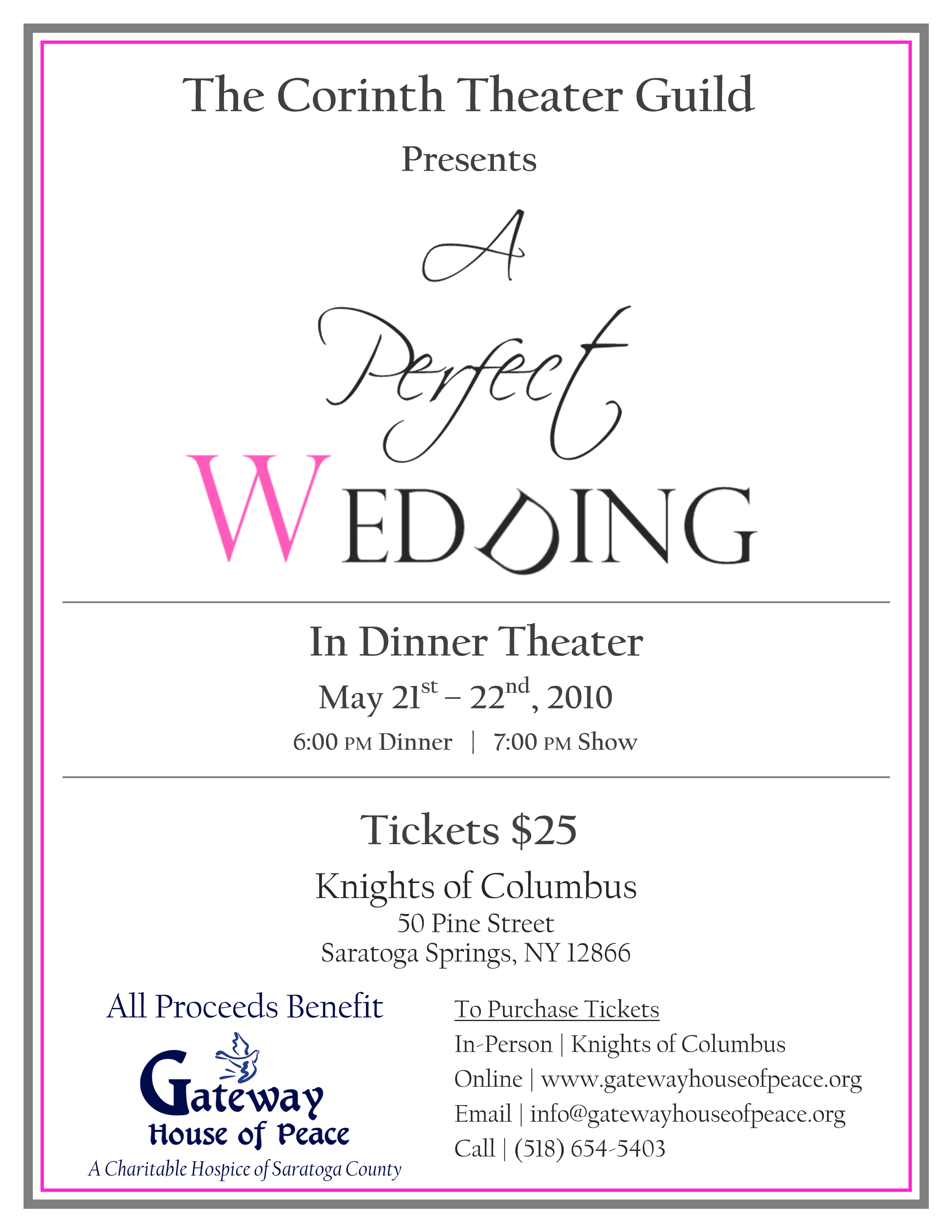 Gateway House of Peace - A Perfect Wedding Event Poster Gateway House of Peace - A Perfect Wedding Event Poster