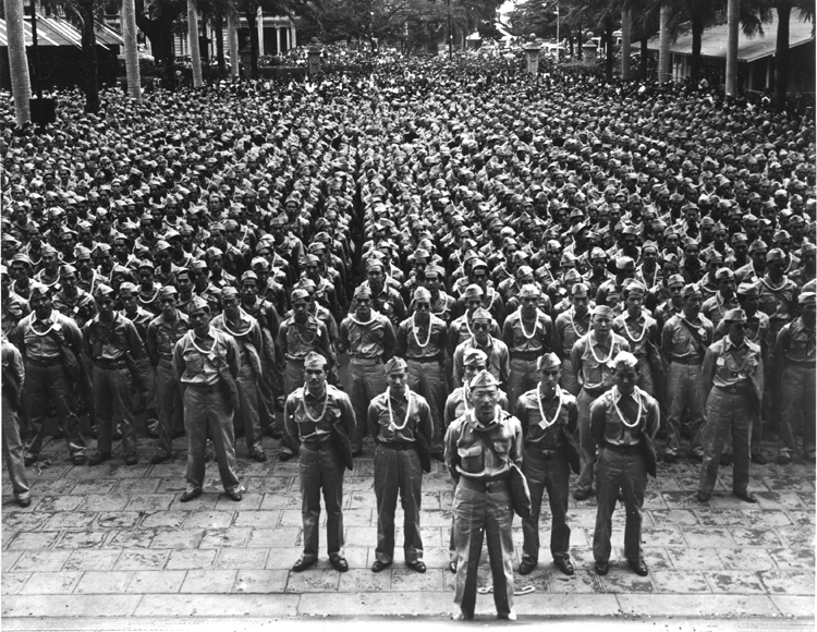 442nd rct at iolani palace
