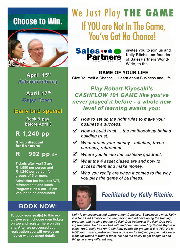 Play The Game in Cape Town event details