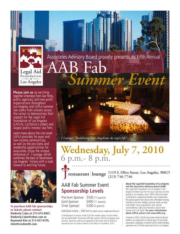 AAB Event flyer