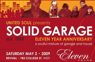 Solid Garage 11yr Anniversay w/ Arnold Jarvis (NYC), King...
