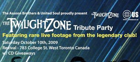 Twilight Zone Tribute Party (Sat Oct 10th)