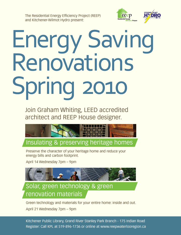 REEP Heritage Home and Solar Workshops REEP Heritage Home
and Solar Workshops