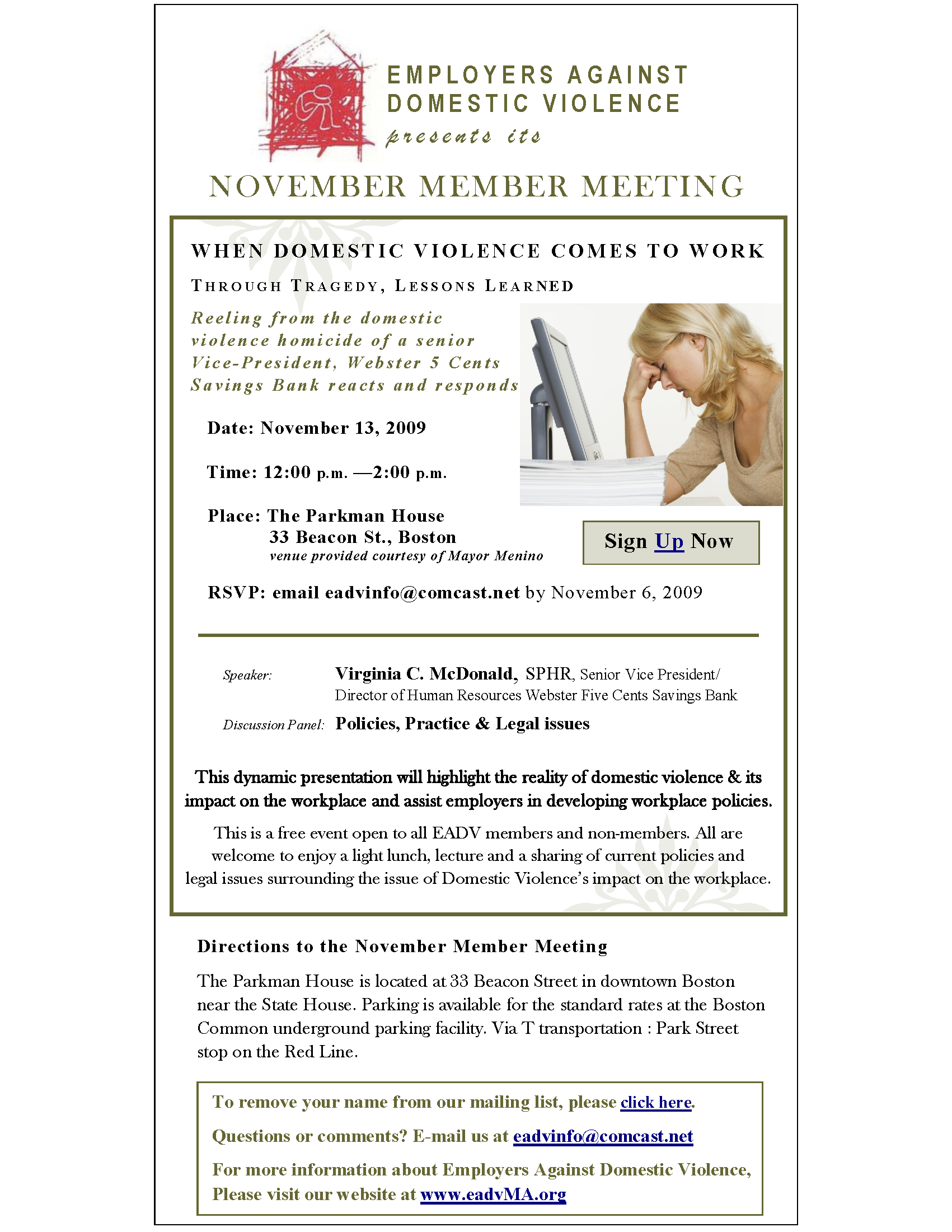 eadv invitation