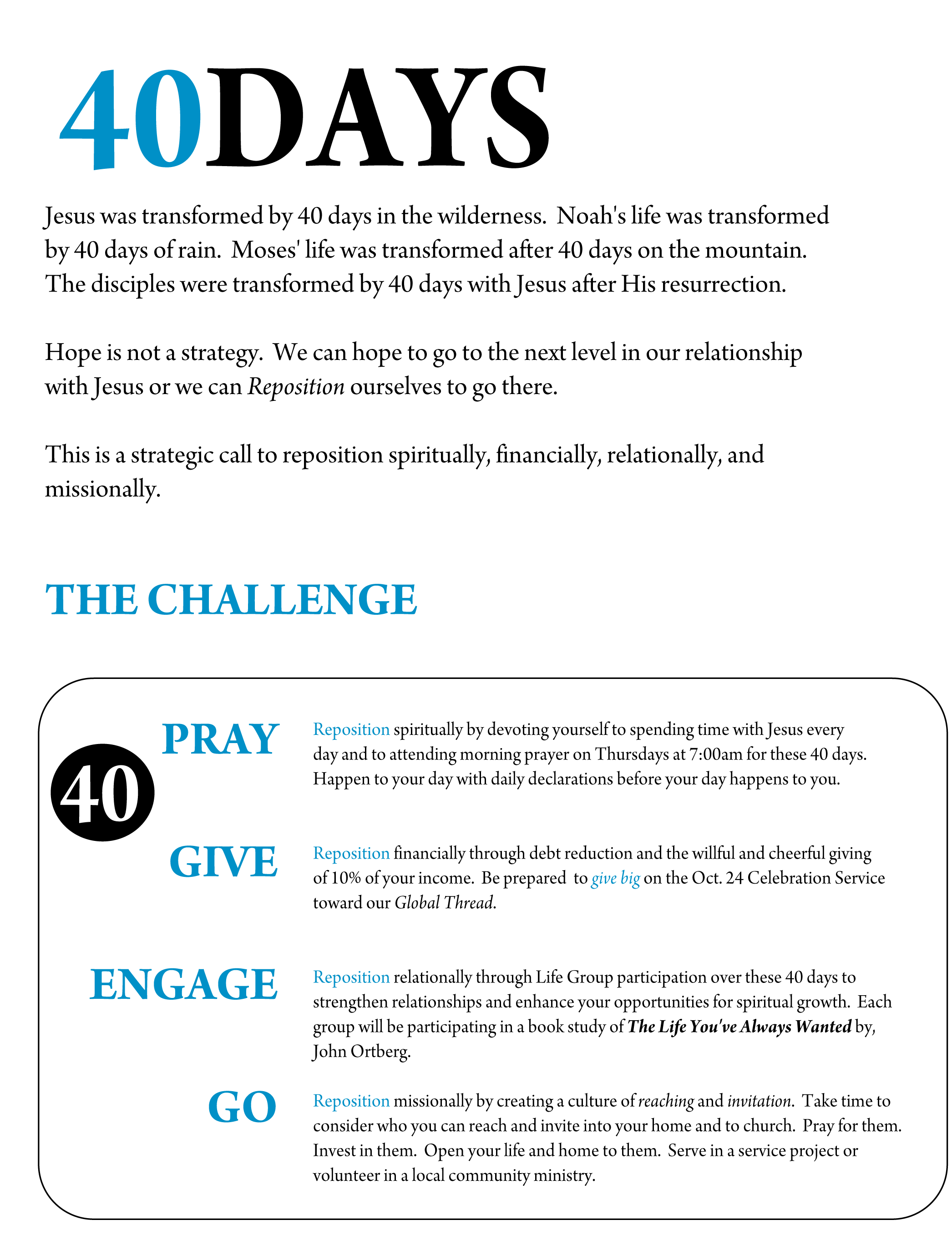 40Day Challenge Description