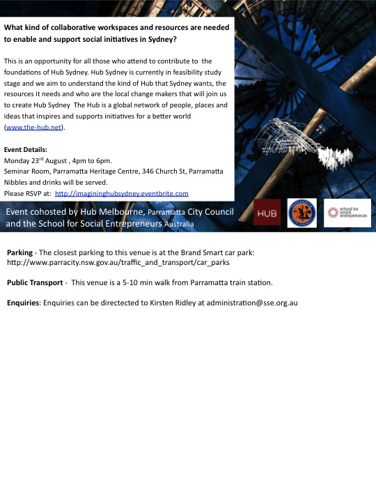 Invitation: Imagining Hub Sydney