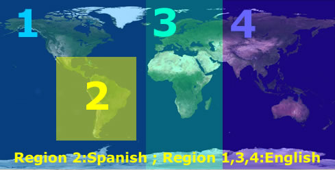 Novatempo's World Regions for Global Events