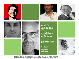 Planners Unite - An Event for Toronto's Strategic Planning...