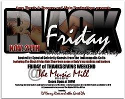 BLACK FRIDAY::The Post-Thanksgiving Black Out Party