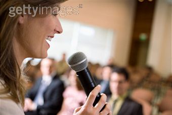 woman speaking